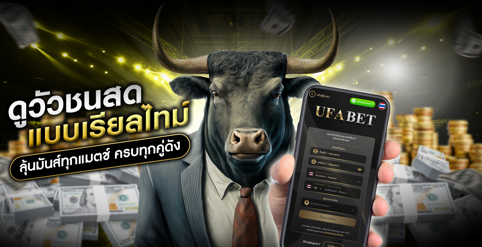 วัวชนสด-ดูการแข่งขันวัวชนออนไลน์แบบเรียลไทม์